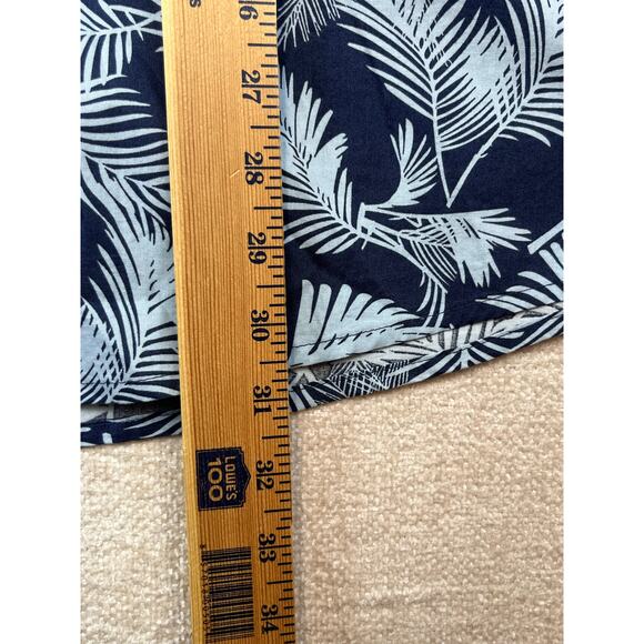 Georg Roth Men’s 2XL Blue/Light Blue Palm Print Hawaiian Short Sleeve Shirt - Picture 5 of 6